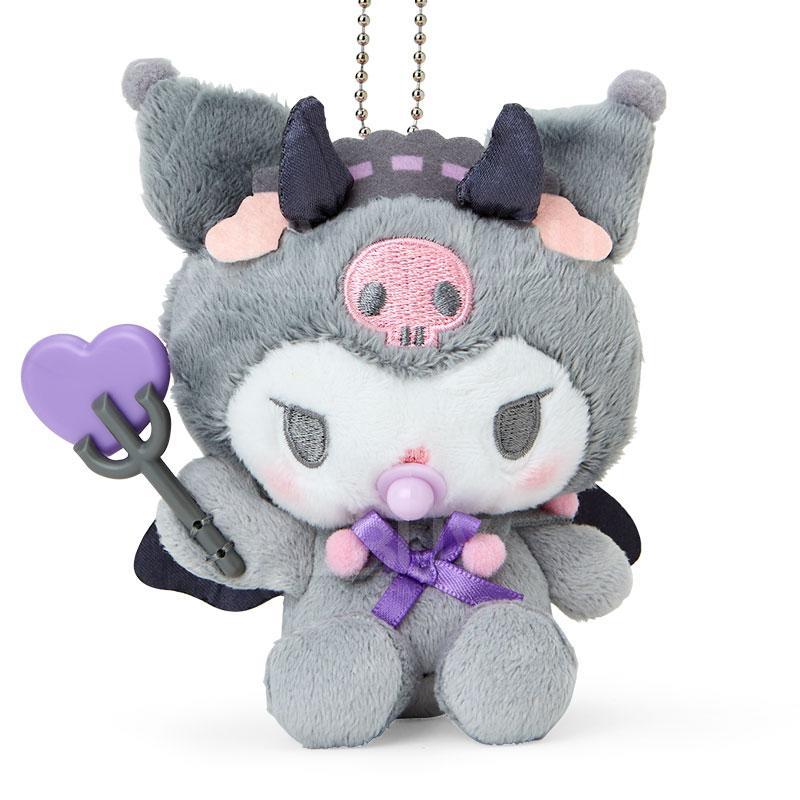 Sanrio Devil Angel BB Series Kuromi Wool Doll Pendant 10.5cm