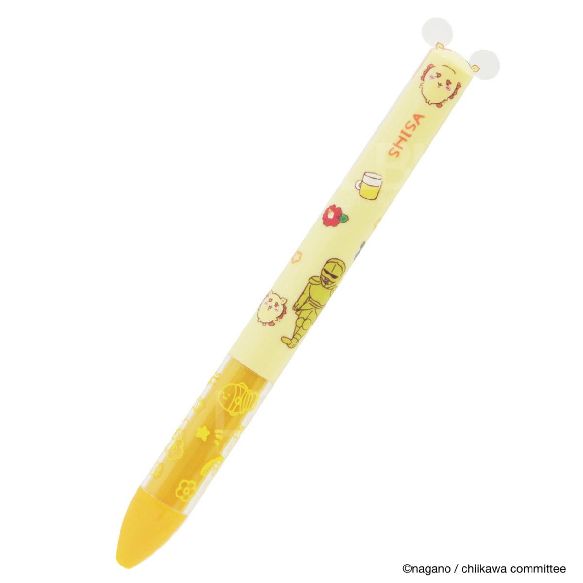 Chiikawa 黑色紅色雙色原子筆 風獅爺