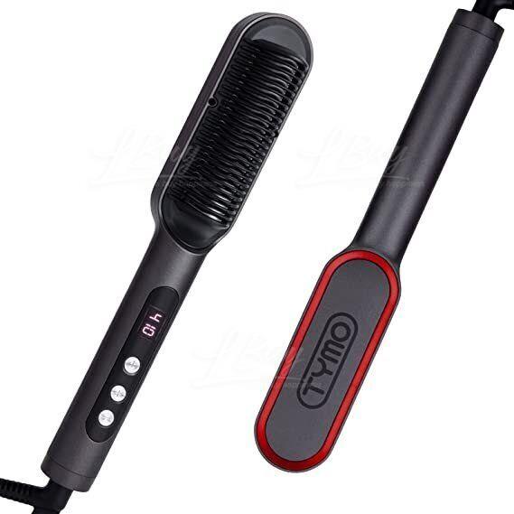 TYMO RING PLUS 3 In 1 Ionic Hair Straightening Comb Black HC103