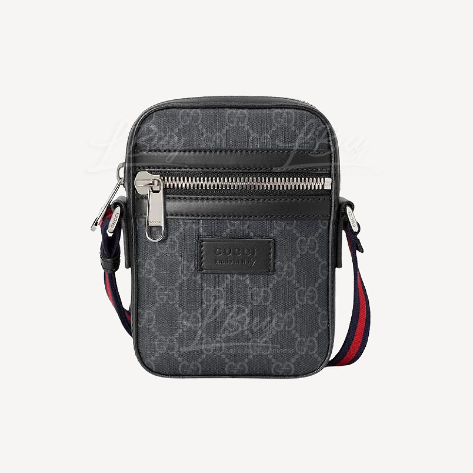 Gucci GG Logo 小号邮差包黑色 682357