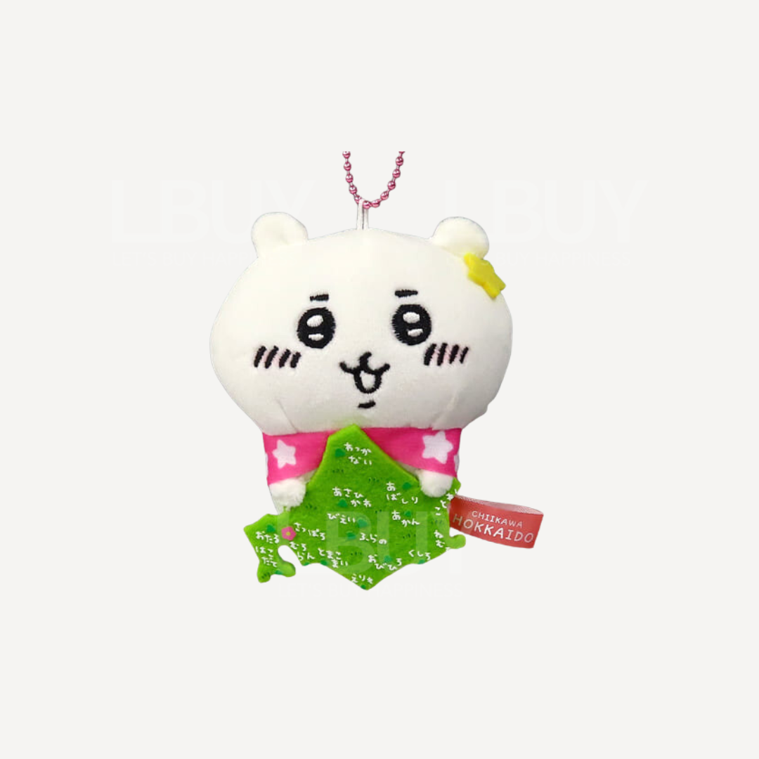 Chiikawa 當地限定公仔掛飾 北海道地圖 小可愛