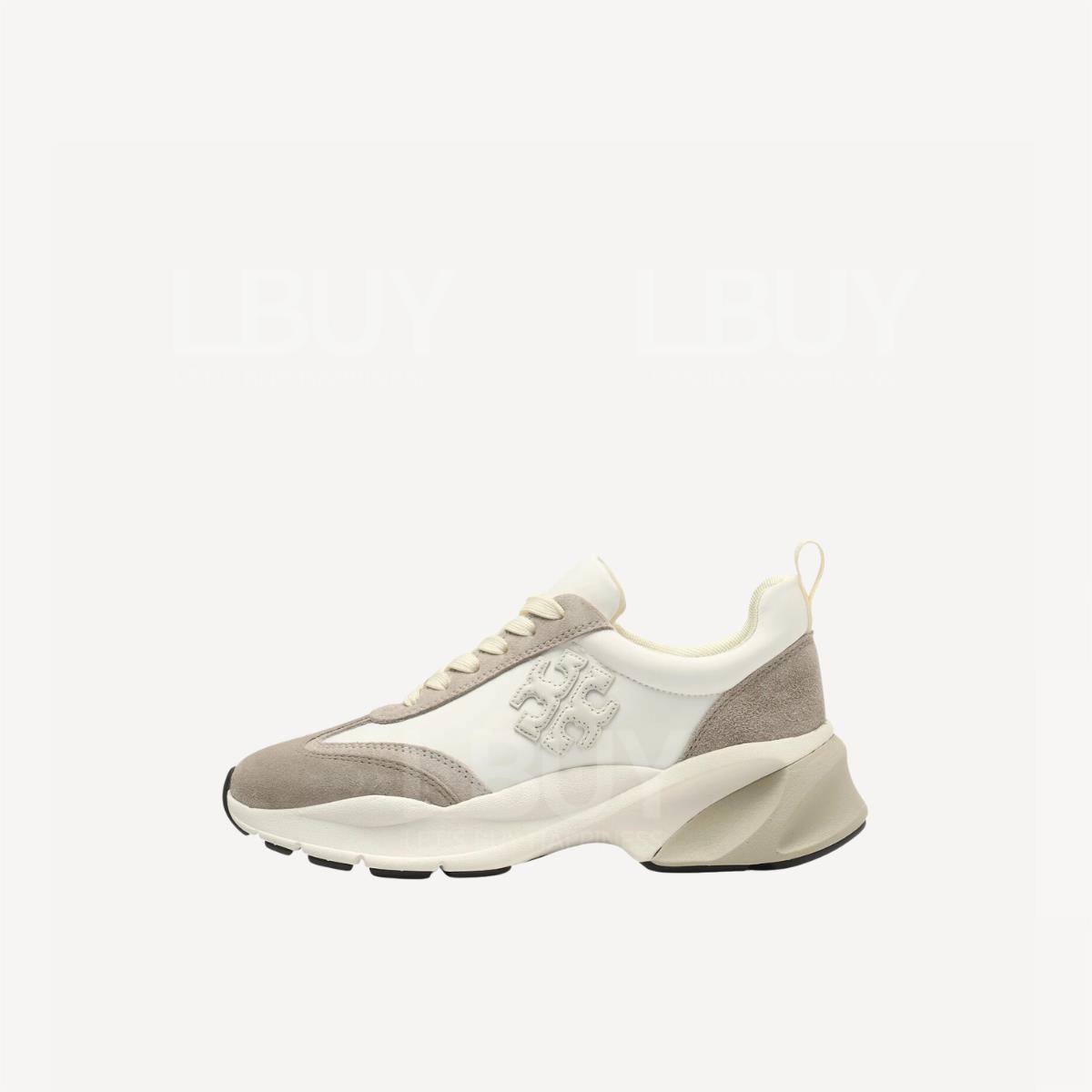 Tory Burch Good Luck Trainer  White New Ivory 83833