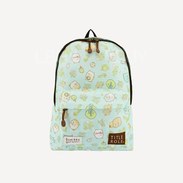 角落生物儿童背囊背包书包 浅蓝色