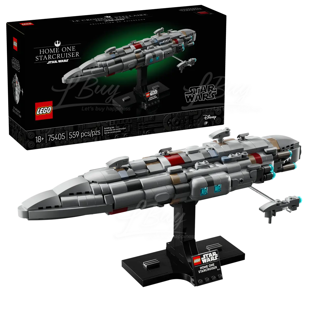 LEGO 75405 Star Wars™ 星球大战 Home One Starcruiser 星际飞船 18+