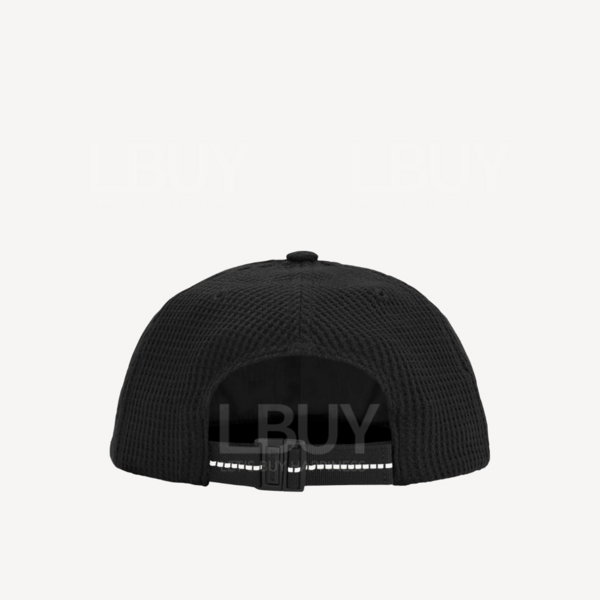 Supreme-SUPREME POLARTEC WAFFLE SMALL BOX 6-PANEL BLACK
