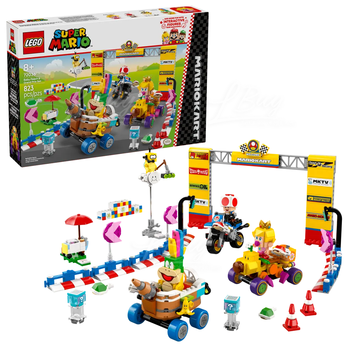 LEGO 72036 Super Mario™ Mario Kart™ - Baby Peach & Grand Prix Set 8+