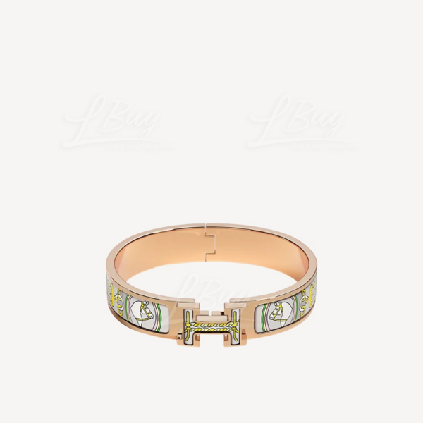 ☆華やかに☆ HERMES クリックH ブレスレット Bouquets Selliers Hermès-Hermes Clic H Bouquets Selliers Bracelet