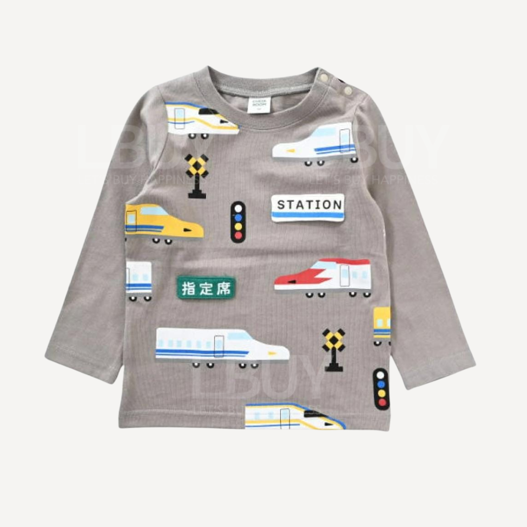 CHEEKROOM Shinkansen Long Sleeve T-Shirt Tee