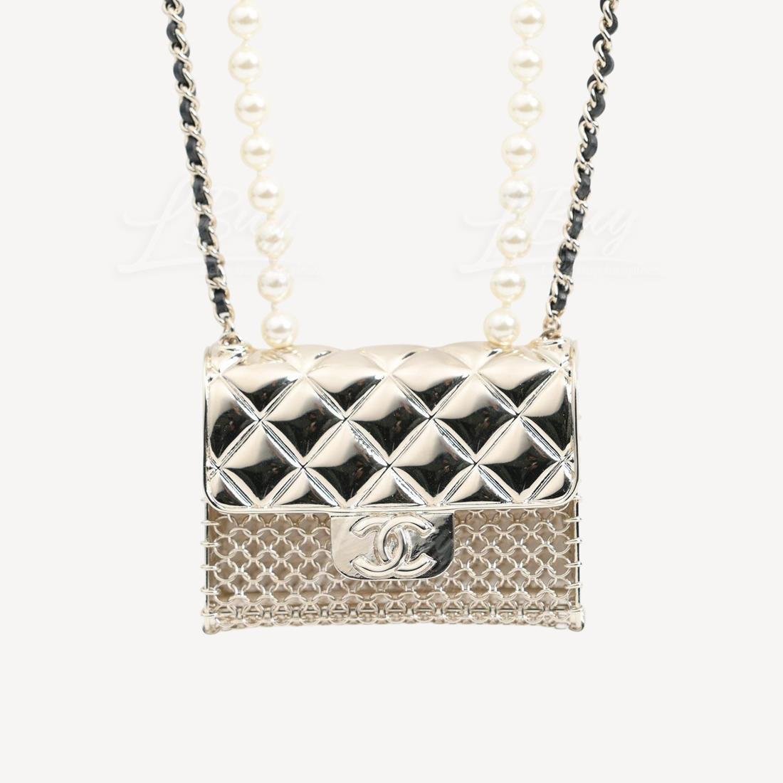 Chanel Mini Handbag Long Necklace