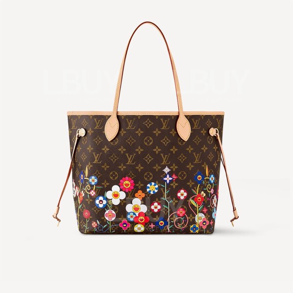 Louis Vuitton-Louis Vuitton x Murakami 村上隆花花Neverfull MM手袋