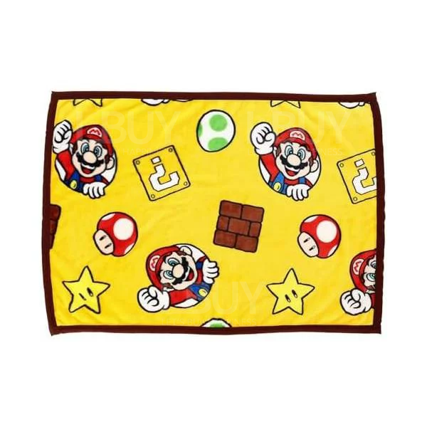 Super Mario Popping Yellow Blanket