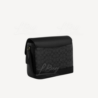 Coach Racer Messenger In Signature Black  CT716QBMI5