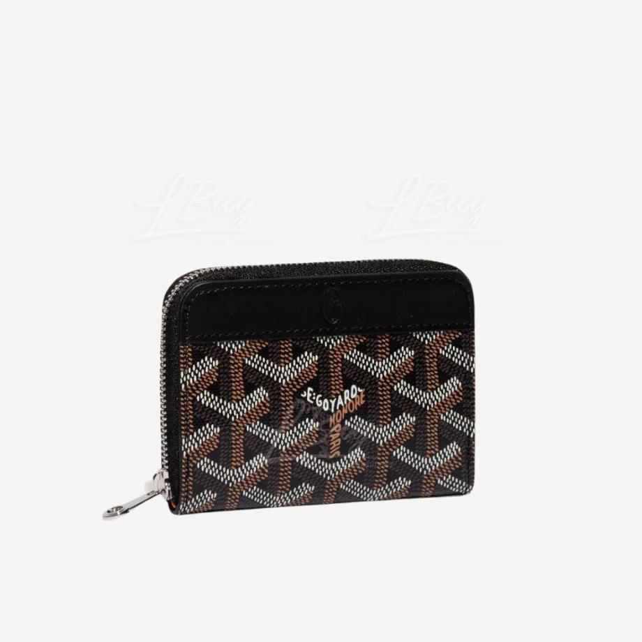 Goyard Matignon Wallet 拉鍊短卡包 黑色