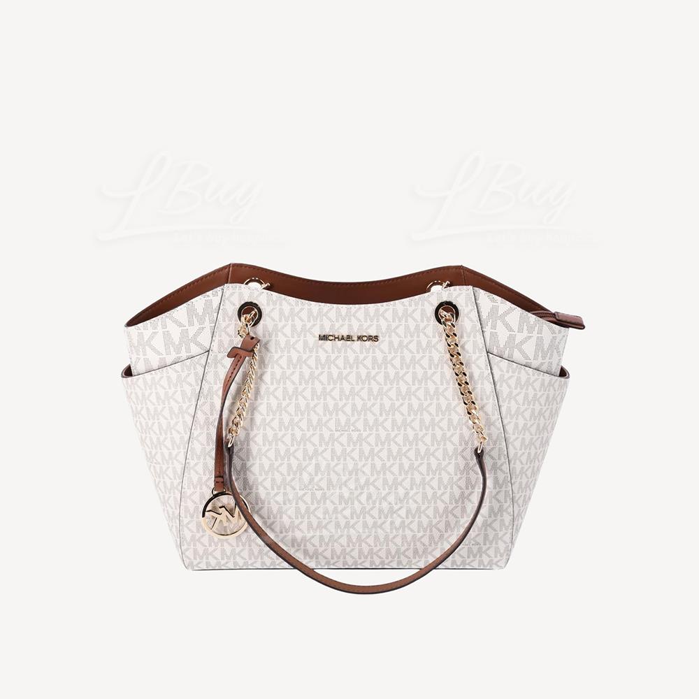 Michael Kors Jet Set Large Signature Logo Shoulder Bag 