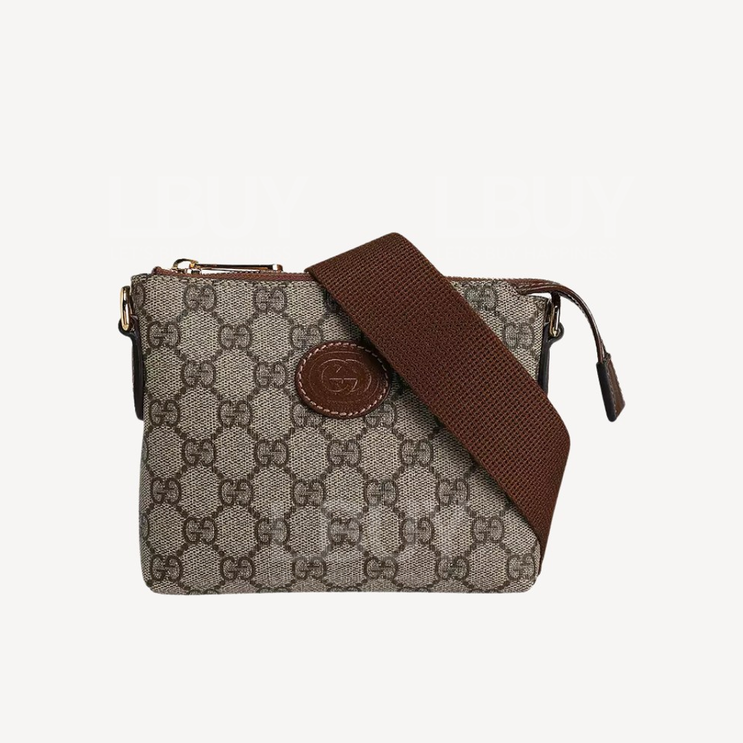 Gucci GG Logo 邮差斜背袋 723306
