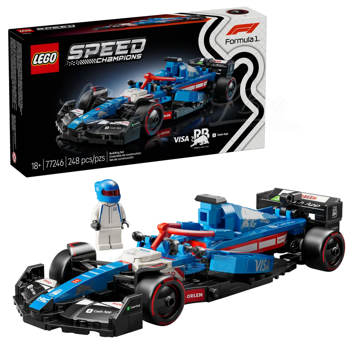 LEGO 77246 Speed Champions Visa Cash App RB VCARB 01 F1® Race Car 18+