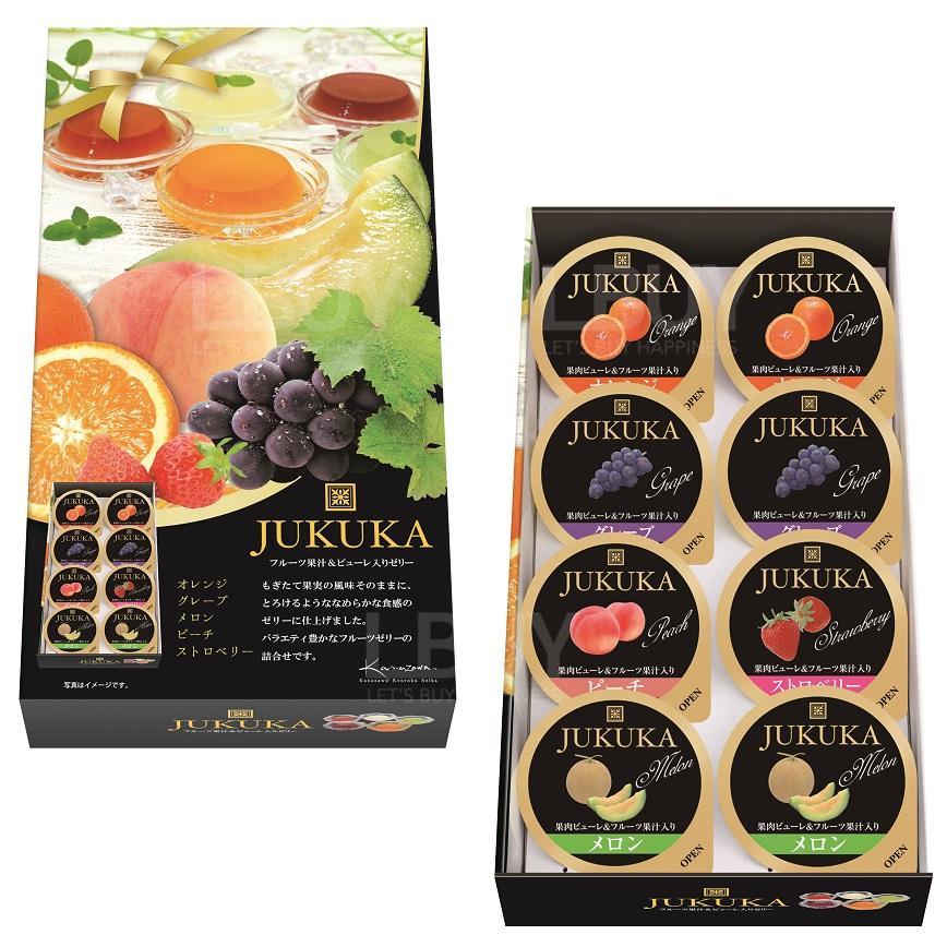 金澤兼六製菓 水果果凍禮盒 8件(橙‧葡萄‧蜜瓜‧白桃‧草莓)