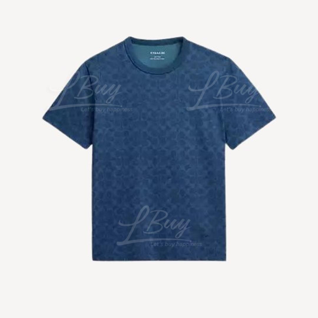 Coach All Over Signature T-Shirt In Organic Cotton