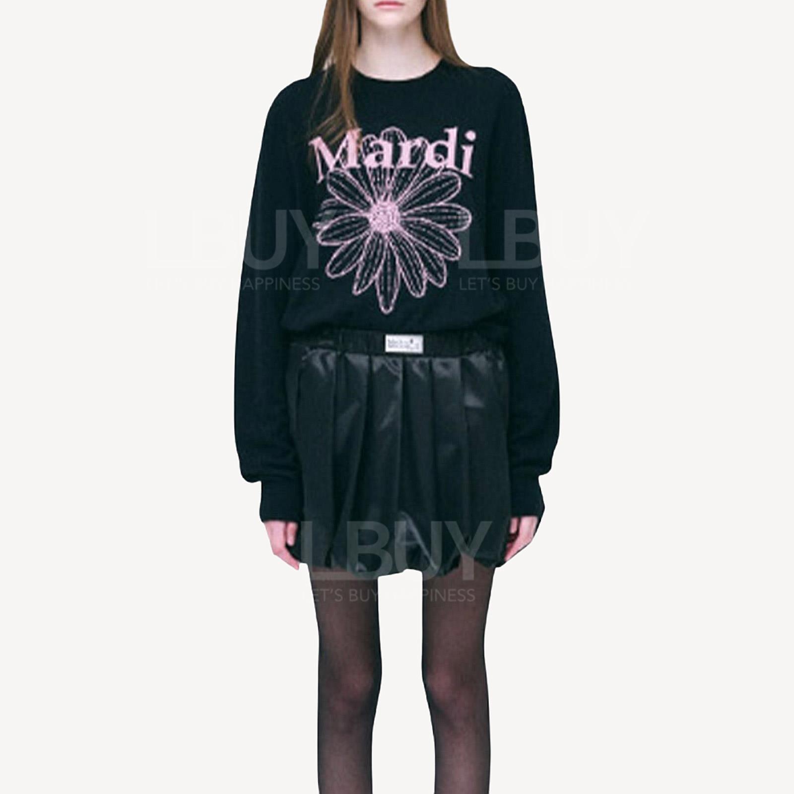 MARDI MERCREDI 經典小雛菊圓領羊毛毛衣 FREE SIZE