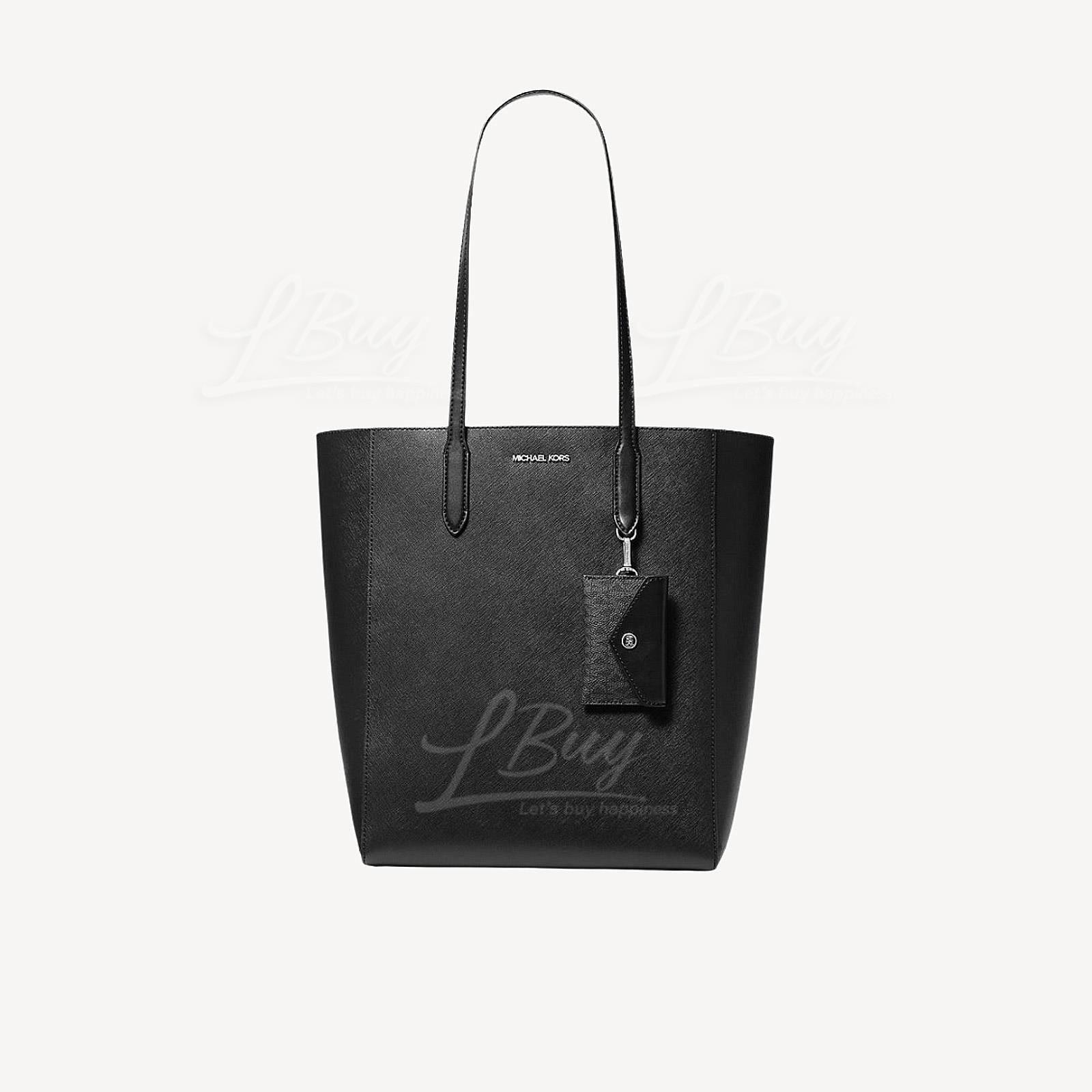 Vincent Large Saffiano Leather Tote Bag with Card Case