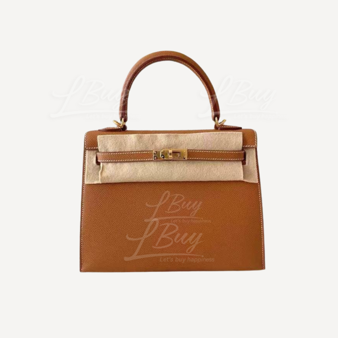 Hermes Kelly 25 Bag 金金 外縫 Epsom