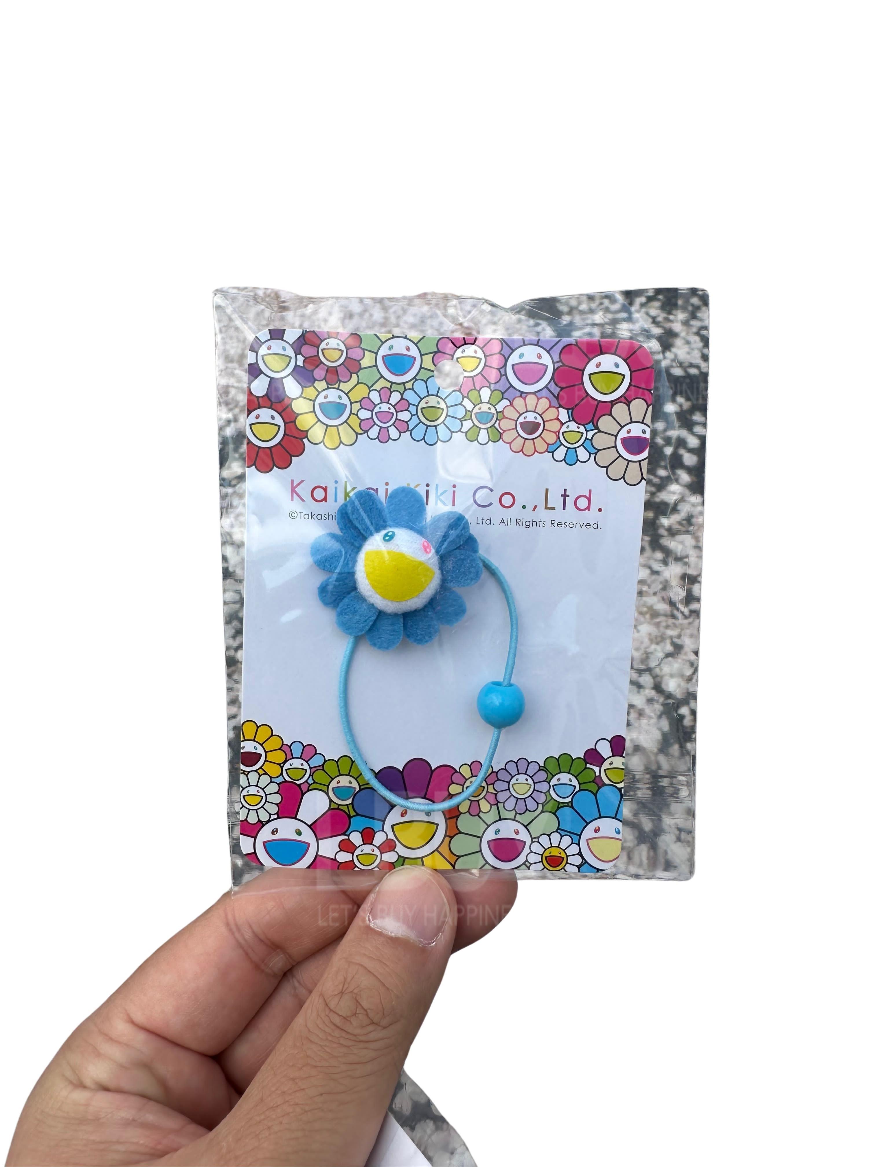 村上隆 Flower Hair Elastic Blue x White