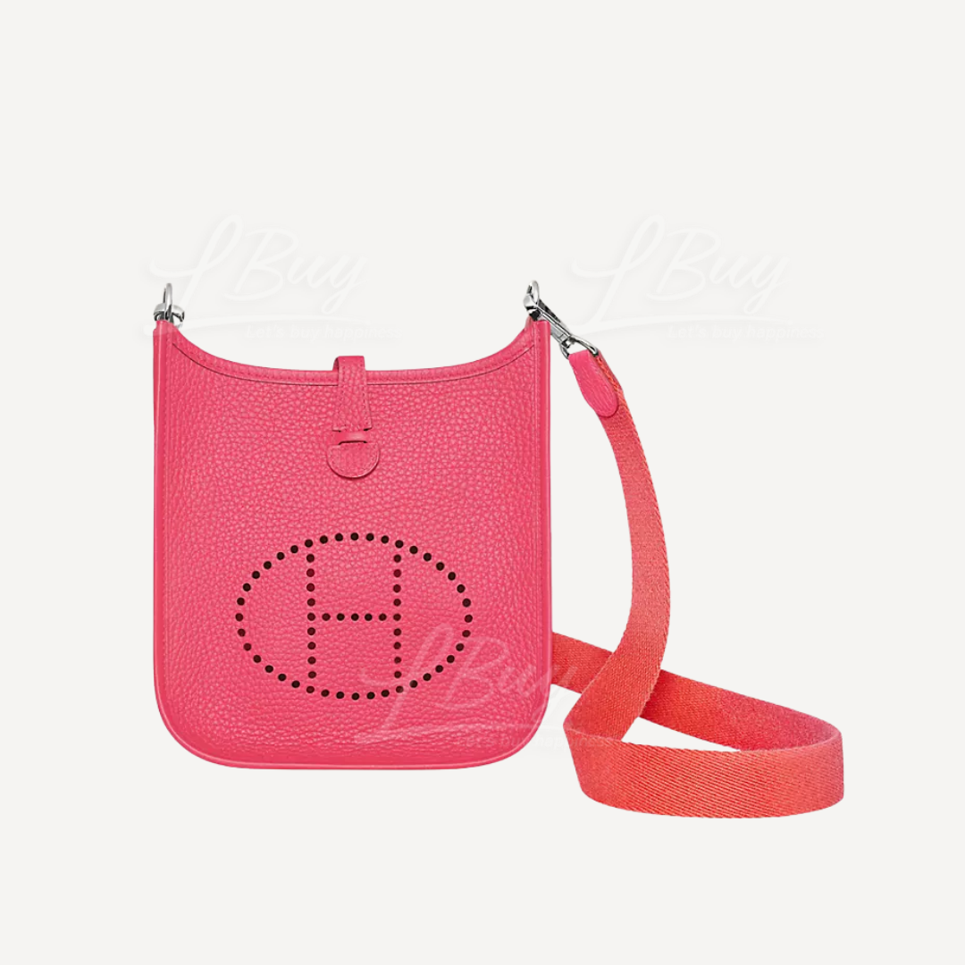 Hermes Mini Evelyne 16 Amazone Bag 唇膏粉 8W