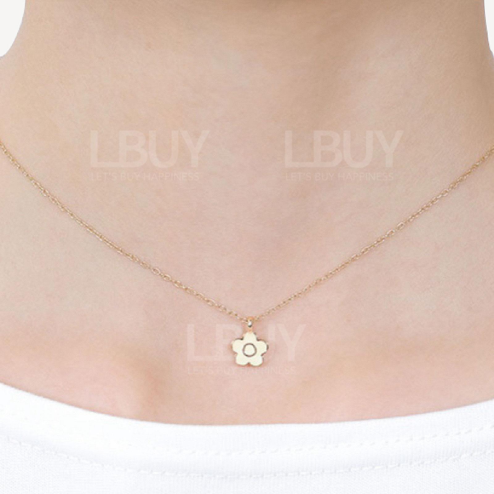 Mary quant白色小花頸鏈