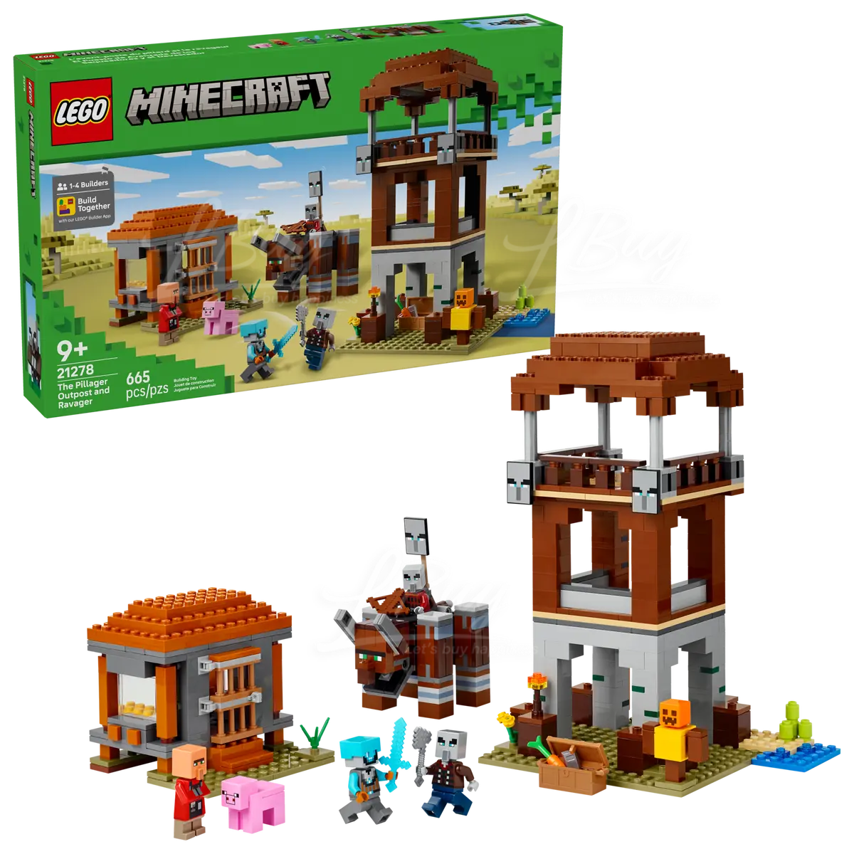LEGO 21278 Minecraft The Pillager Outpost and Ravager 9+
