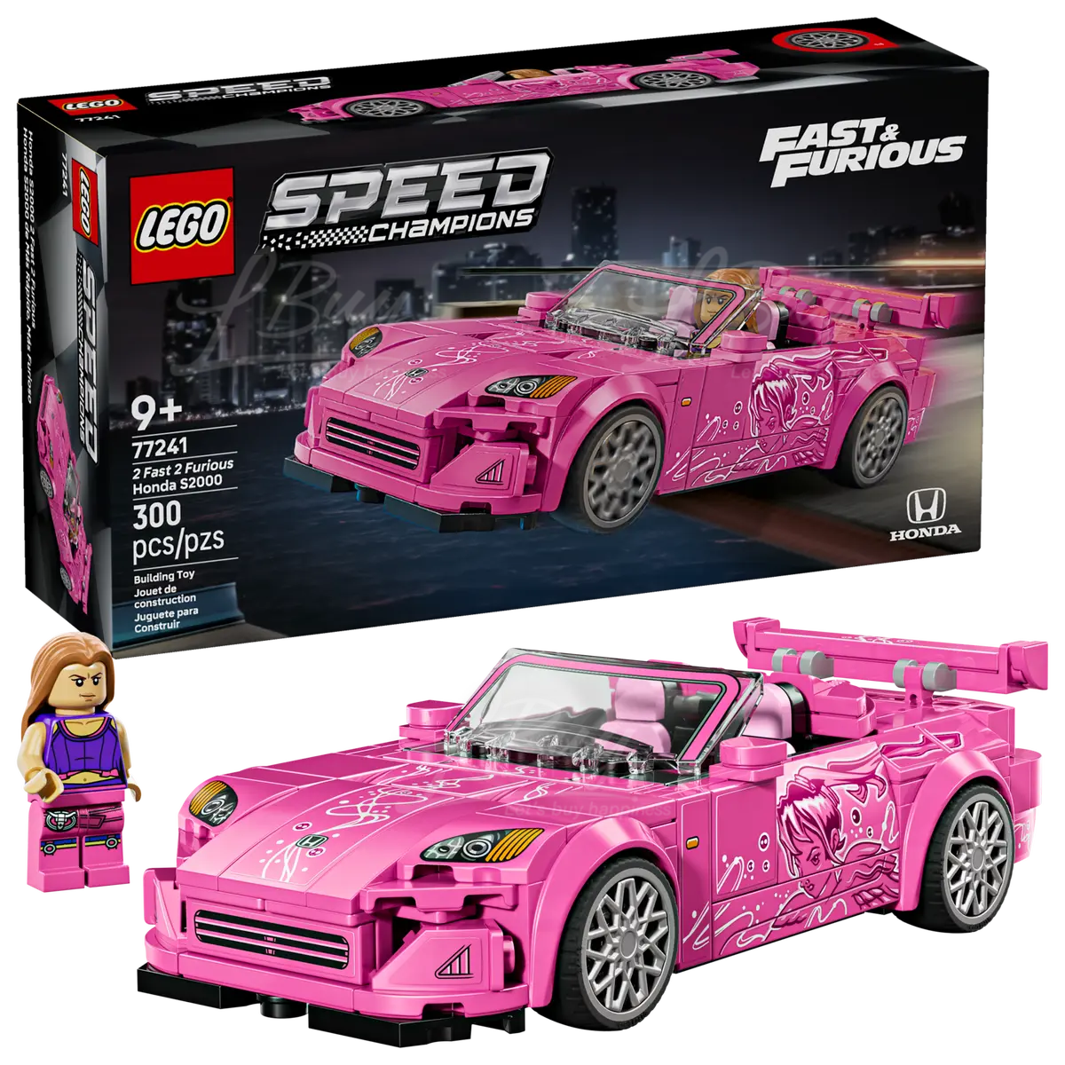LEGO 77241 Speed Champions 2 Fast 2 Furious Honda S2000 汽车模型 9+