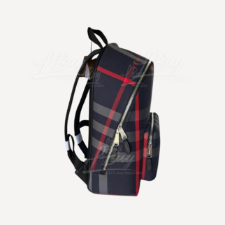 Burberry 红色拼深蓝色 背囊