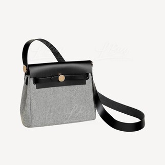 Hermes Herbag Zip 20 Bag ecru/noir/noir