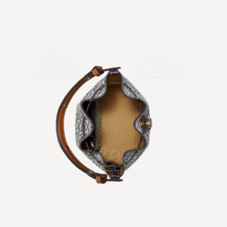 Tory Burch Monogram 藍灰色 水桶袋