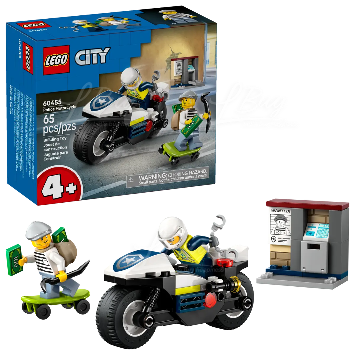 LEGO 60455 City 警用電單車追逐戰 4+