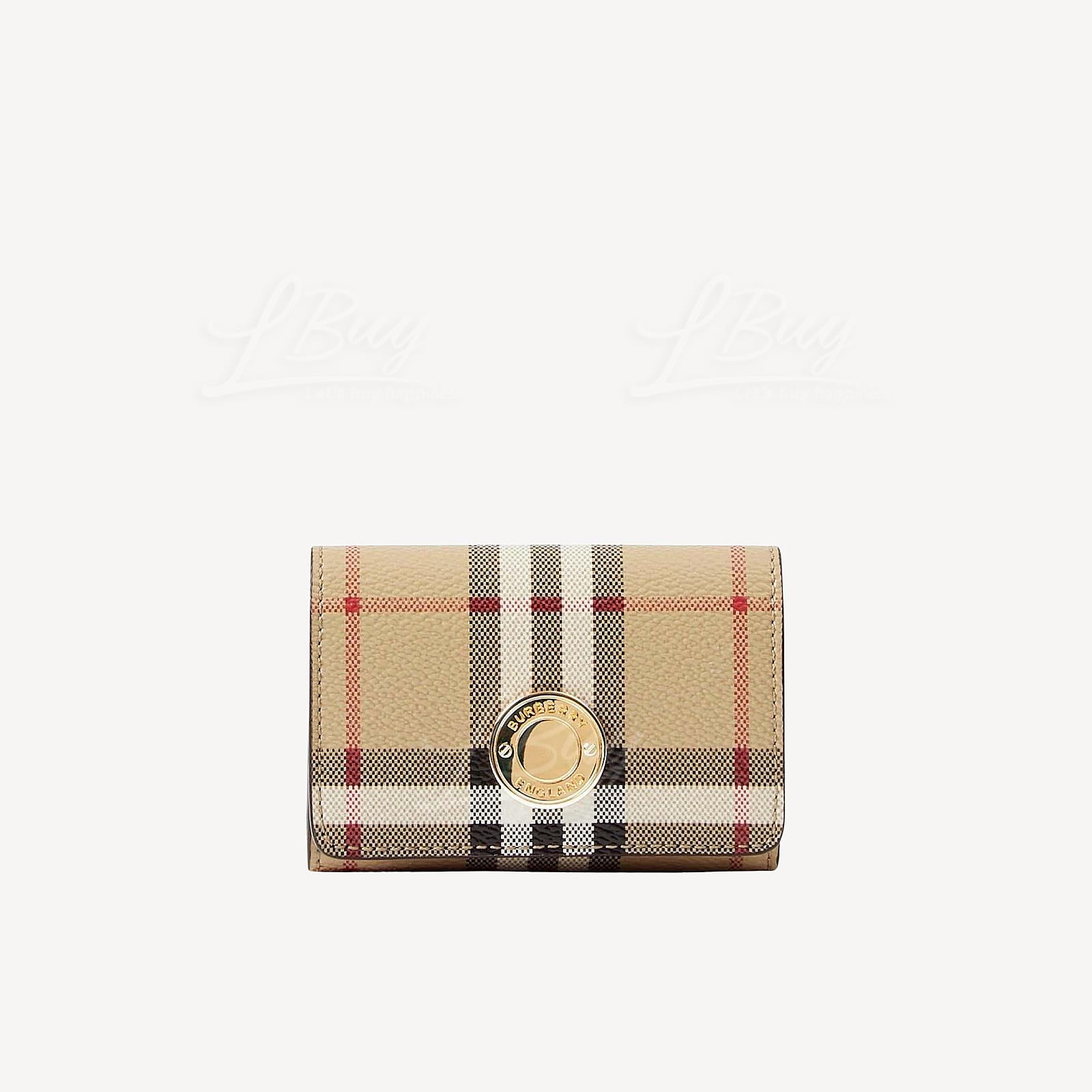 Burberry Check Card Case with Chain 连链银包