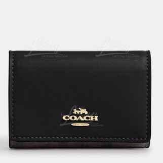 Coach microwallet in signature