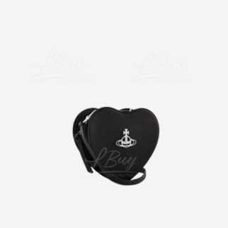 Vivienne Westwood Louise Heart Crossbody Bag Black