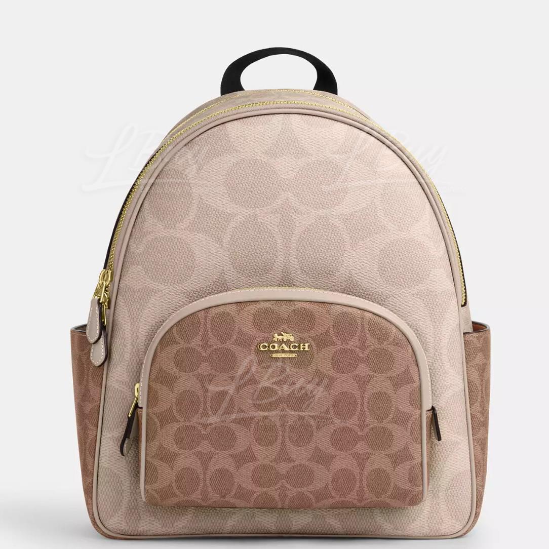 Coach Court Backpack In Signature Canvas
