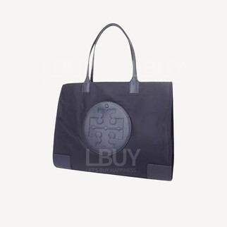 Tory burch ELLA系列大號海軍藍色Logo tote 87116-405