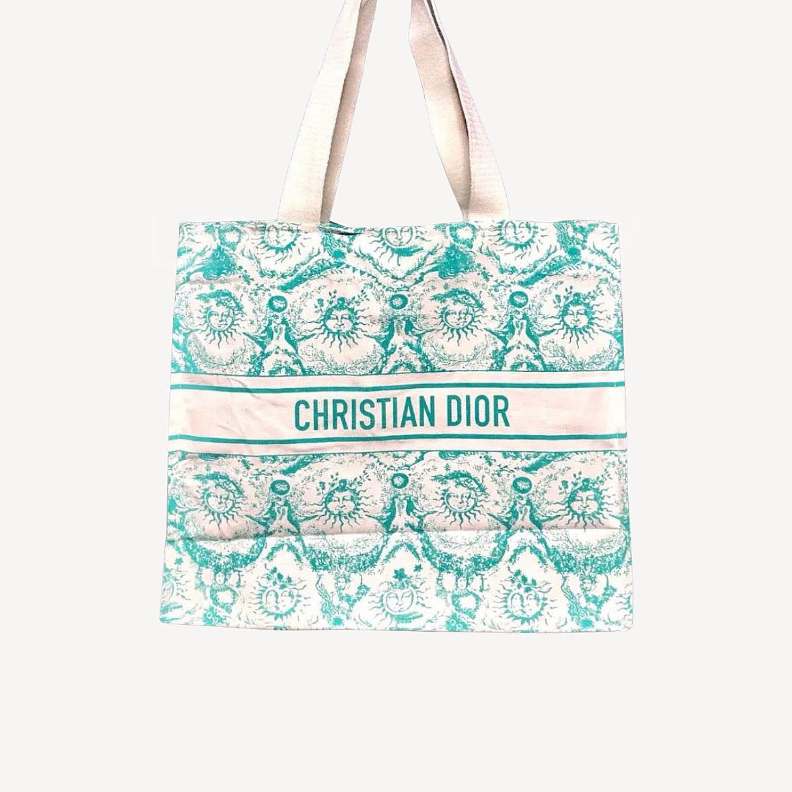 Dior 限定限量湖水綠色Tote Bag