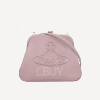 Vivienne Westwood Orb 立体压纹 粉色斜背袋