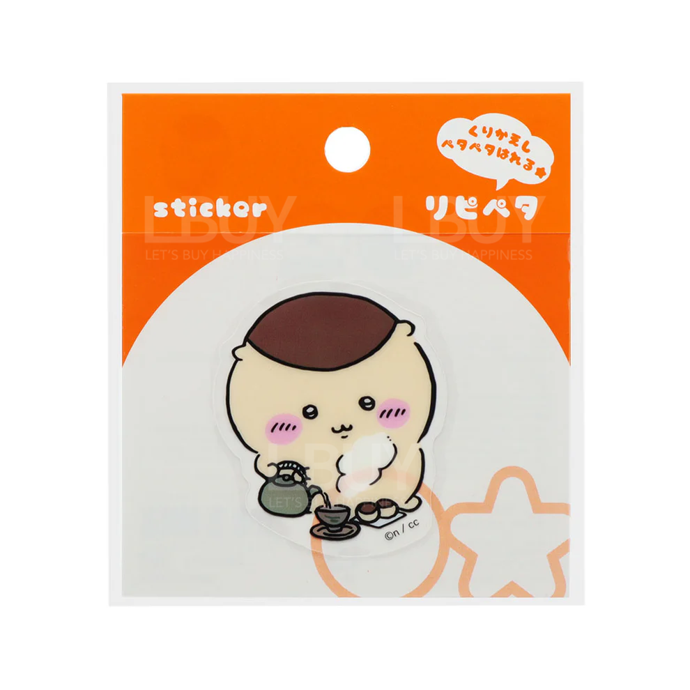 Chiikawa Resealable Sticker Ripipeta - Kurimanju