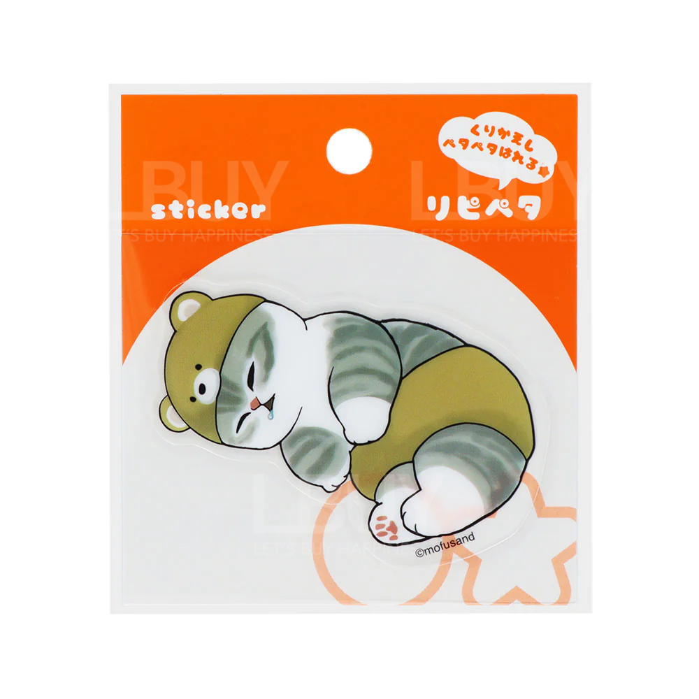 Mofusand 可重用貼紙 - 小熊