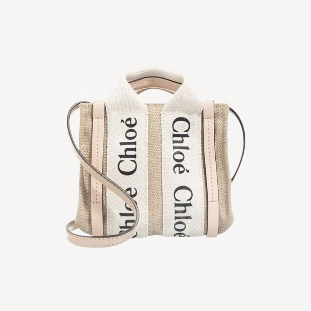 Chloe Nano Woody Tote Bag 超迷你手挽袋斜孭袋 粉红色