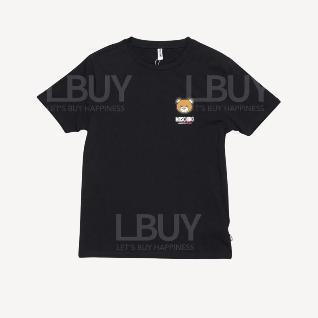 Moschino Underbear 男装 小熊黑色短袖T-Shirt