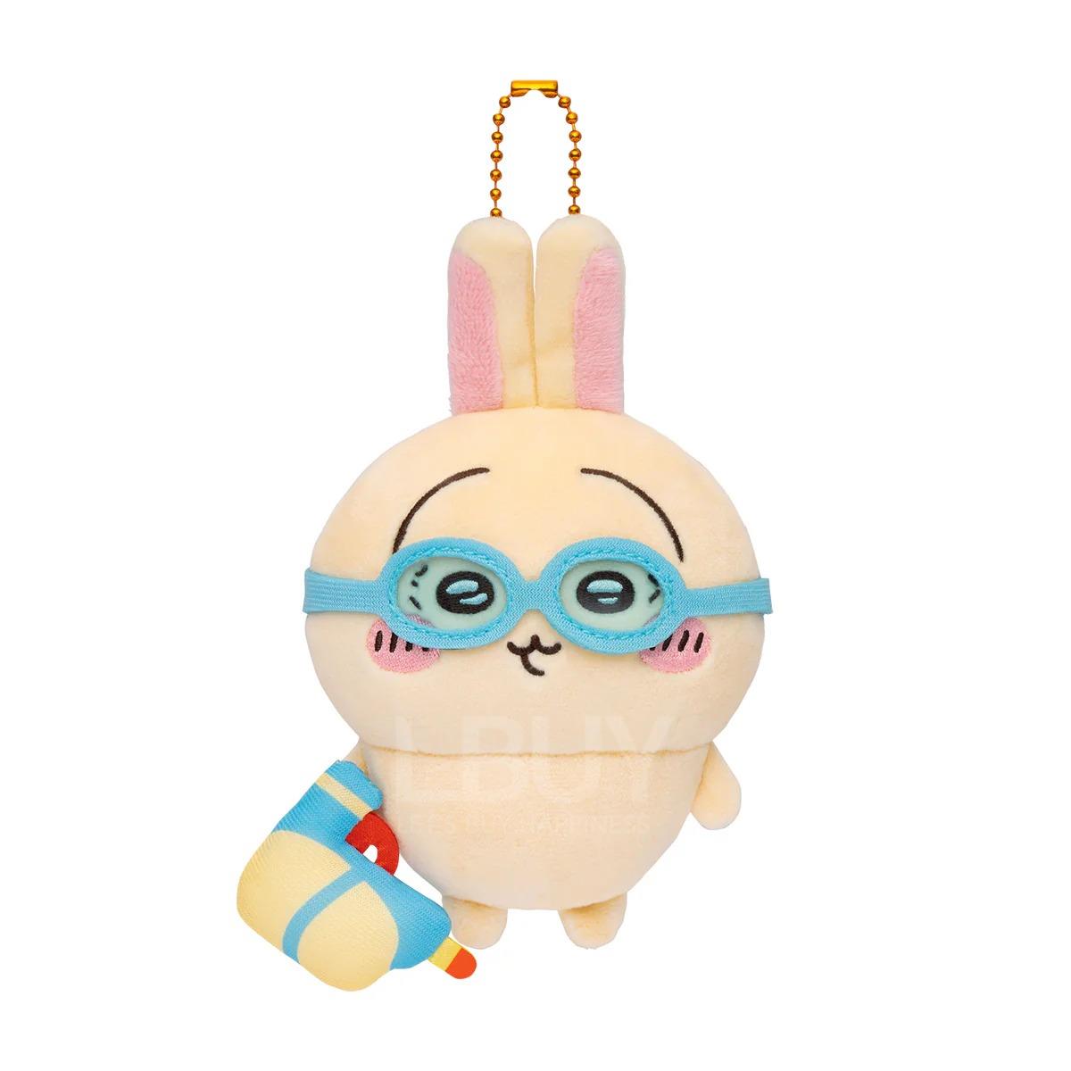 Chiikawa Goggle Rabbit Mascot Usagi  沙灘系列毛公仔 兔兔