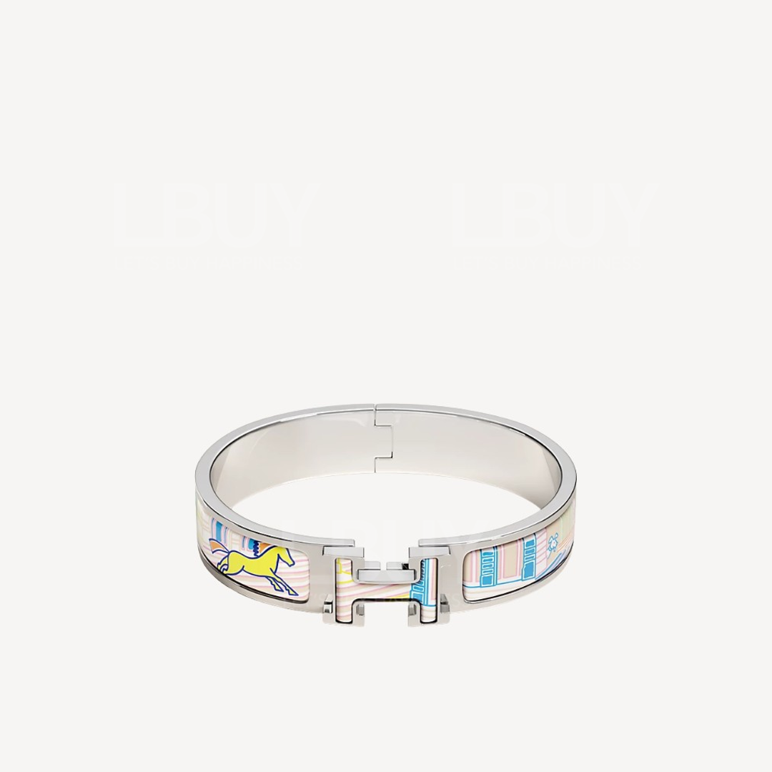 Hermes Clic H Faubourg City confetti bracelet