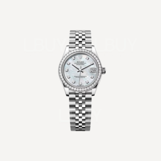 Rolex Oyster Style, 31mm, Diamonds, White Gold and Oyster Steel 278384RBR