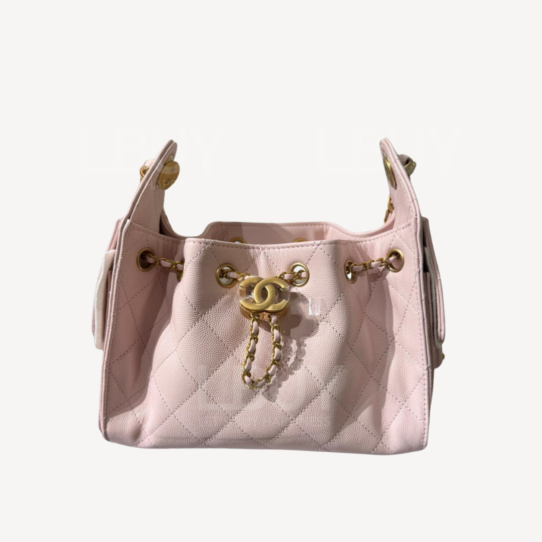 Chanel 25 Mini Handbags  Light Pink AS5631