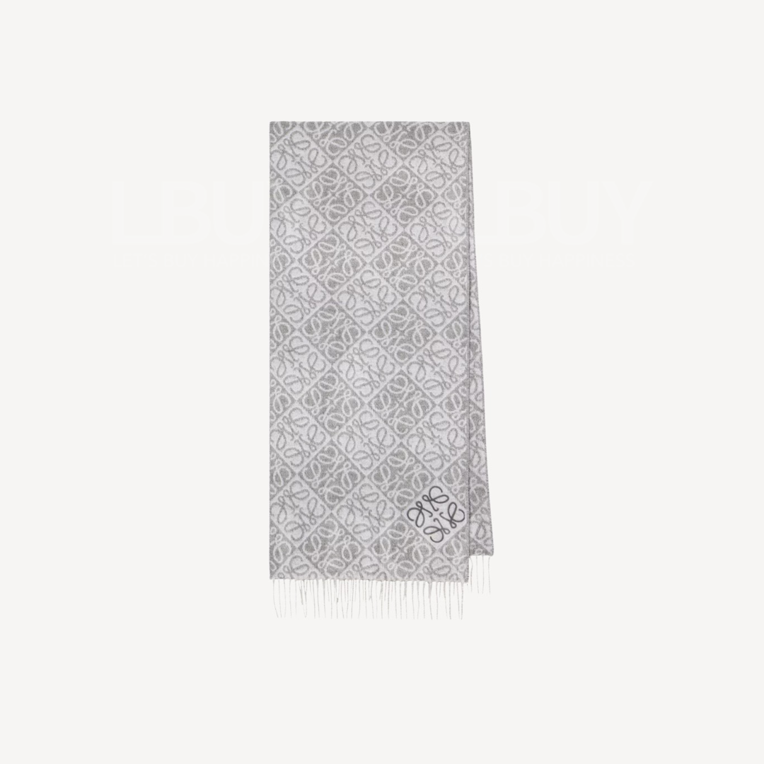Loewe Anagram Scarf Grey 灰色